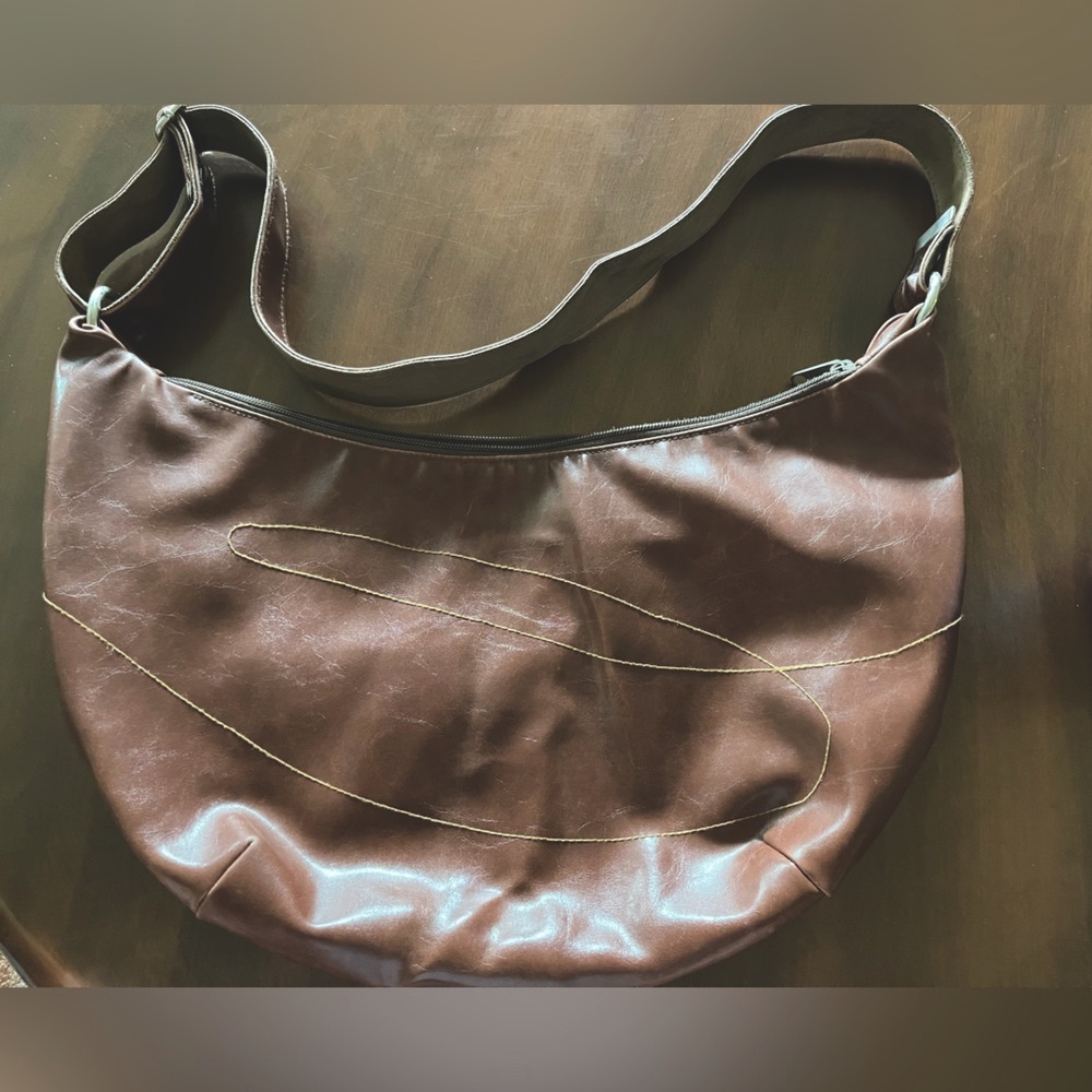 Brown Leather Shoulder Bag